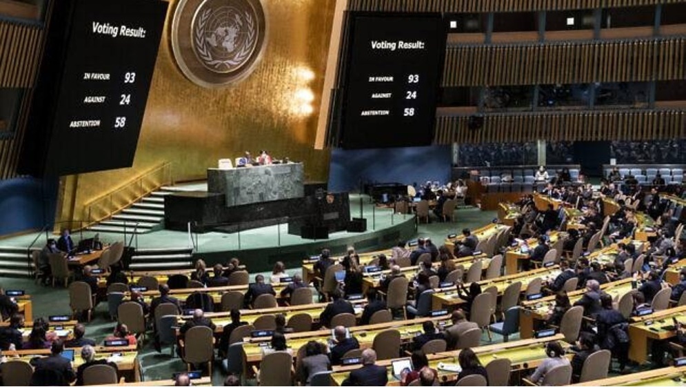 الجمعية العامة: حل الدولتين السبيل الوحيد لتحقيق السلام الدائم بالشرق الاوسط