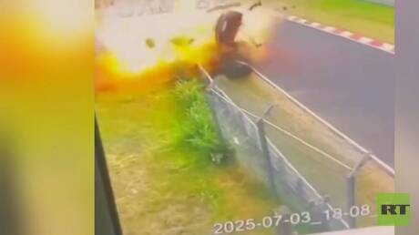 ألمانيا.. حادث مروع في حلبة نوربورغرينغ لسباق السيارات