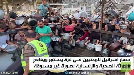 تكية واحدة لمليون نازح في مدينة غزة